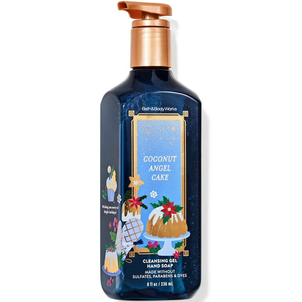 Bath & Body Works Coconut Angel Cake Cleansing Gel Hand Soap 8oz NEW Rare